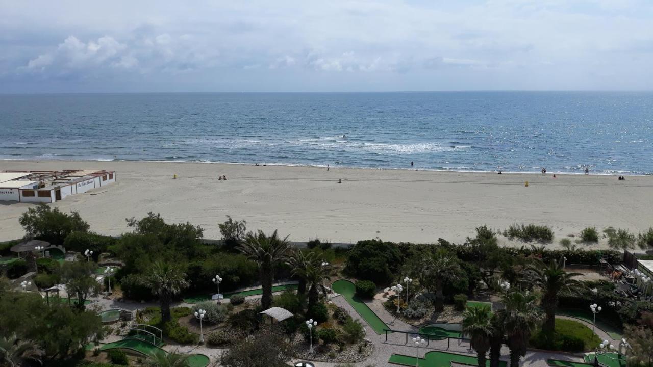 Studio vue sur la mer au 6ème et dernier étage Canet-en-Roussillon Extérieur photo