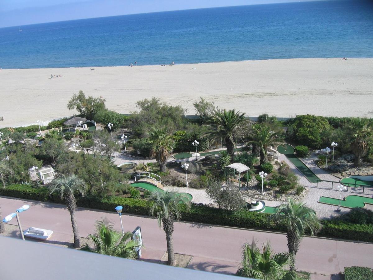 Studio vue sur la mer au 6ème et dernier étage Canet-en-Roussillon Extérieur photo