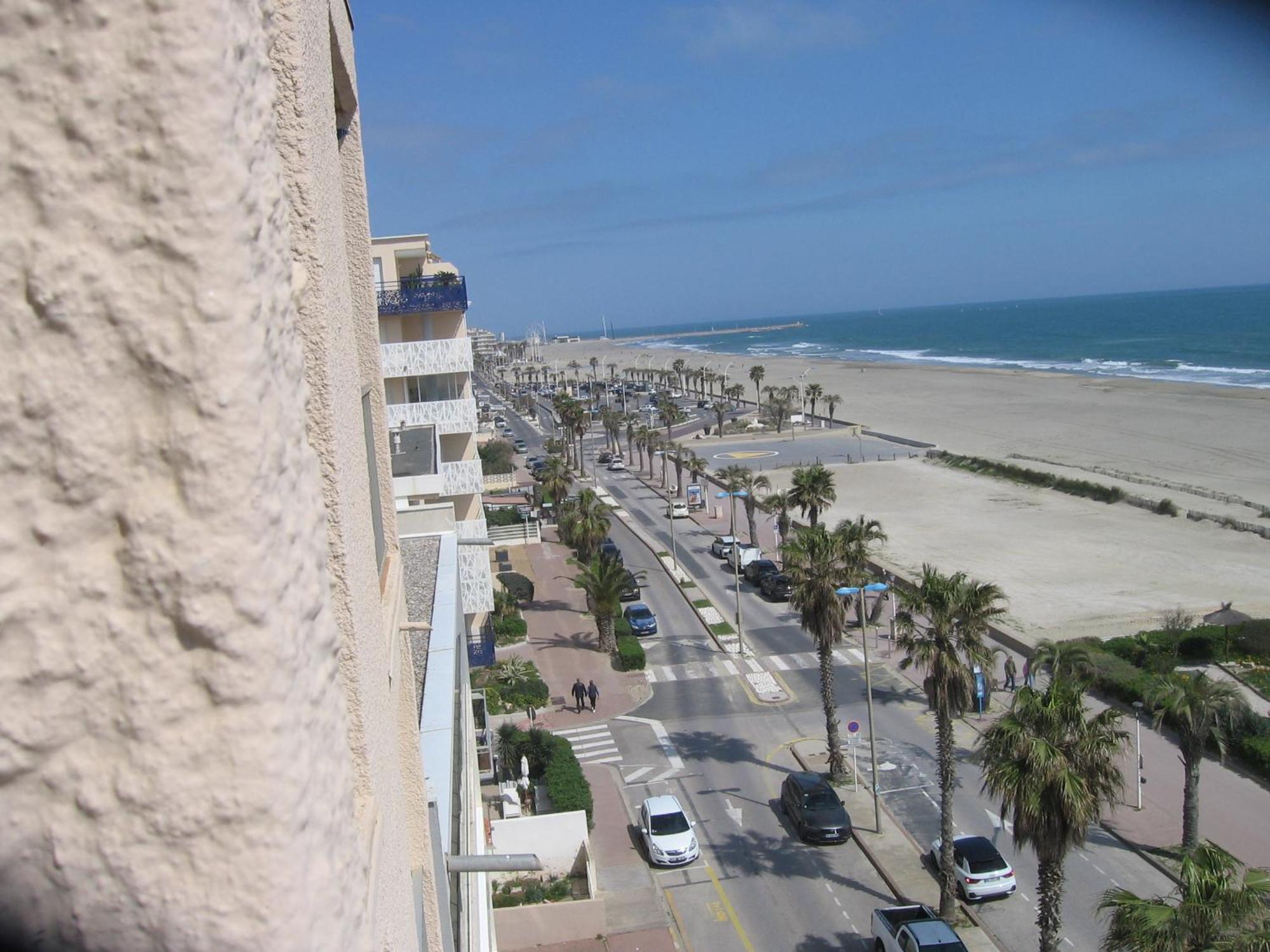Studio vue sur la mer au 6ème et dernier étage Canet-en-Roussillon Extérieur photo
