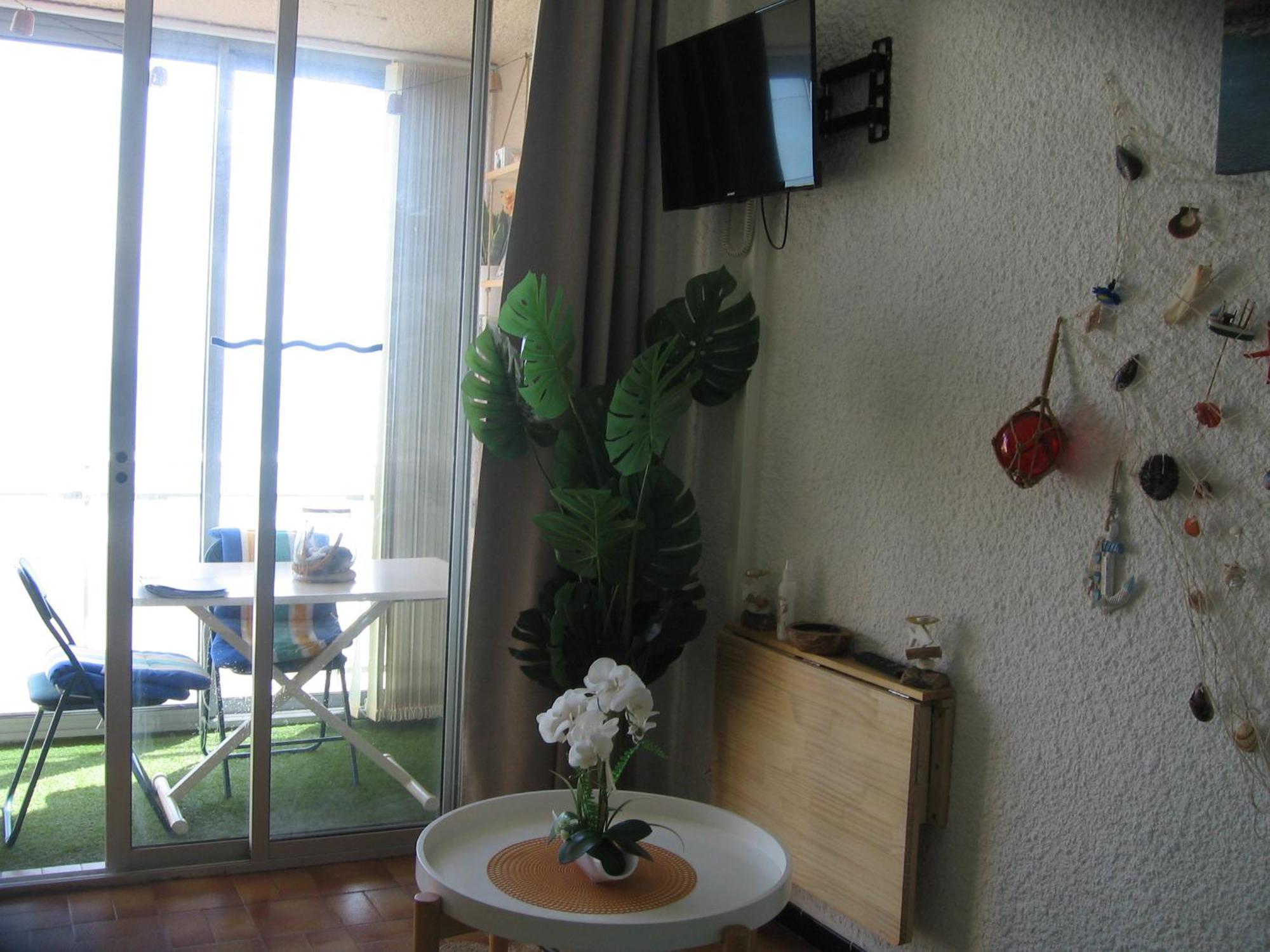 Studio vue sur la mer au 6ème et dernier étage Canet-en-Roussillon Extérieur photo